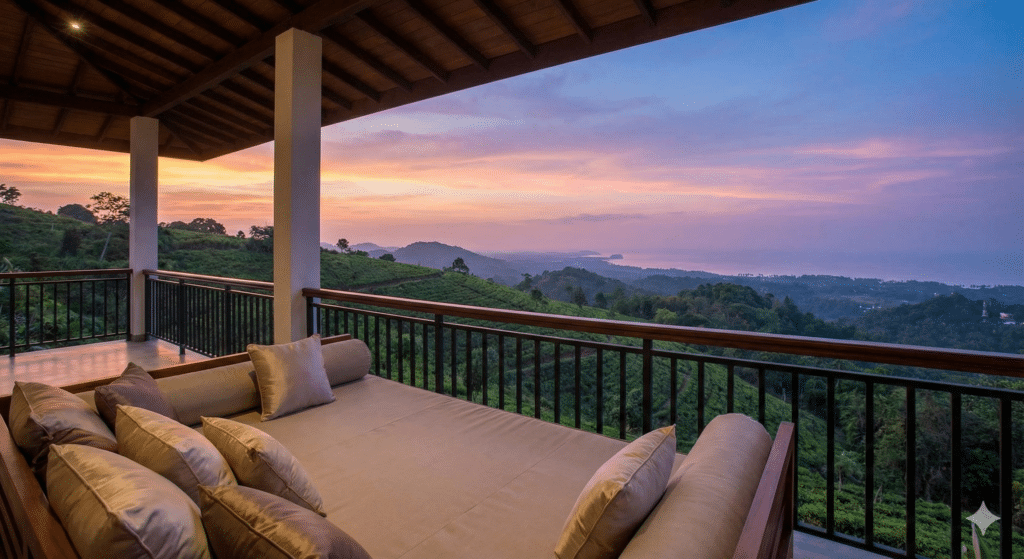 Relaxation at hotel in Sri Lanka