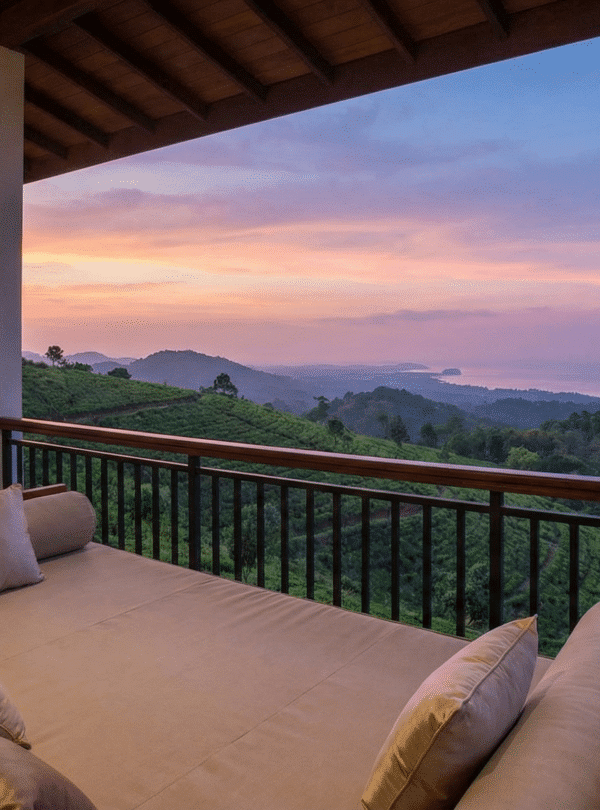 Relaxation at hotel in Sri Lanka